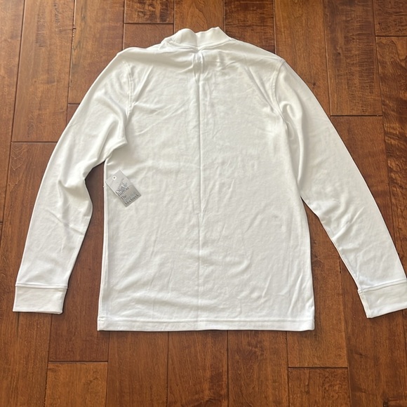 Croft Barrow Long Sleeve High Neck White Shirt Size S Extra Soft New With Tag - Picture 4 of 8
